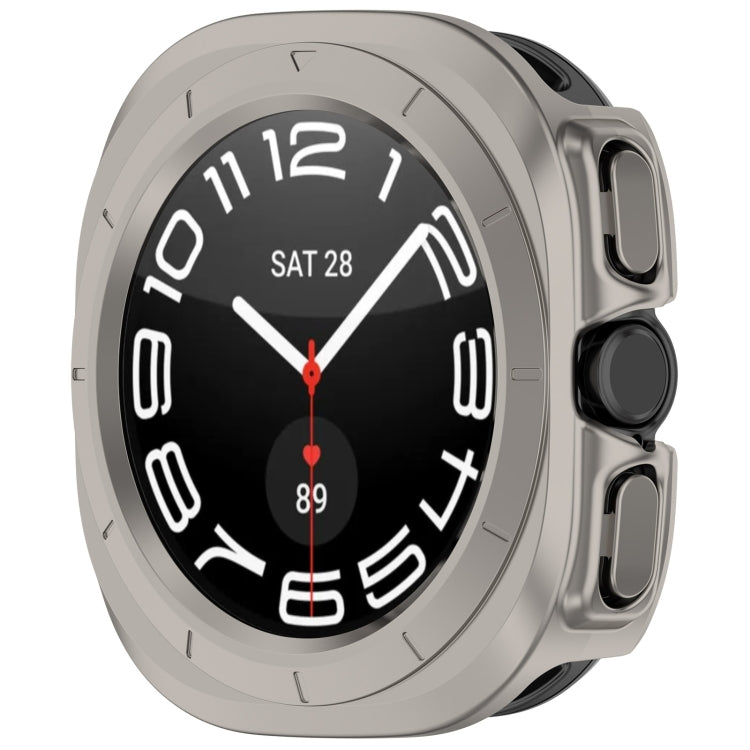 For Samsung Galaxy Watch Ultra 47mm / Ultra 2025 Half Coverage Hollowed PC Watch Protective Cover