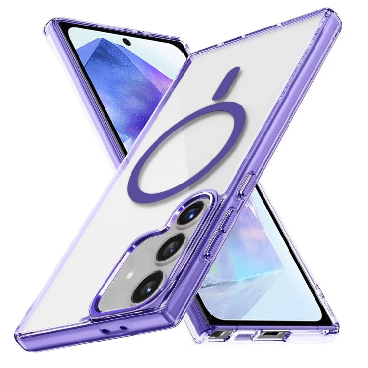 For Samsung Galaxy A55 5G Ice Color Magnetic Series TPU Hybrid Acrylic Magsafe Phone Case
