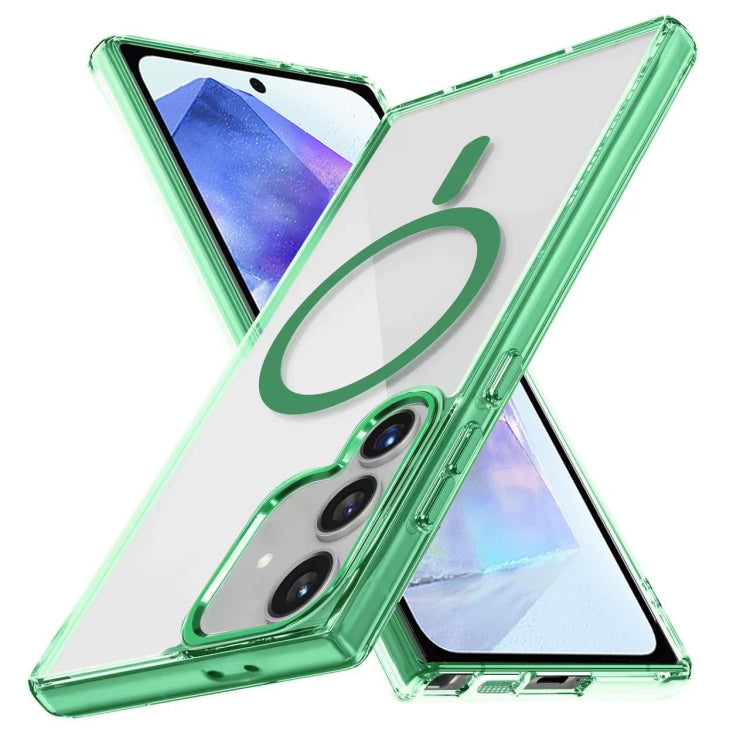 For Samsung Galaxy A55 5G Ice Color Magnetic Series TPU Hybrid Acrylic Magsafe Phone Case