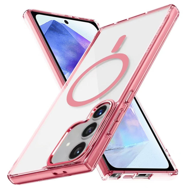 For Samsung Galaxy A55 5G Ice Color Magnetic Series TPU Hybrid Acrylic Magsafe Phone Case