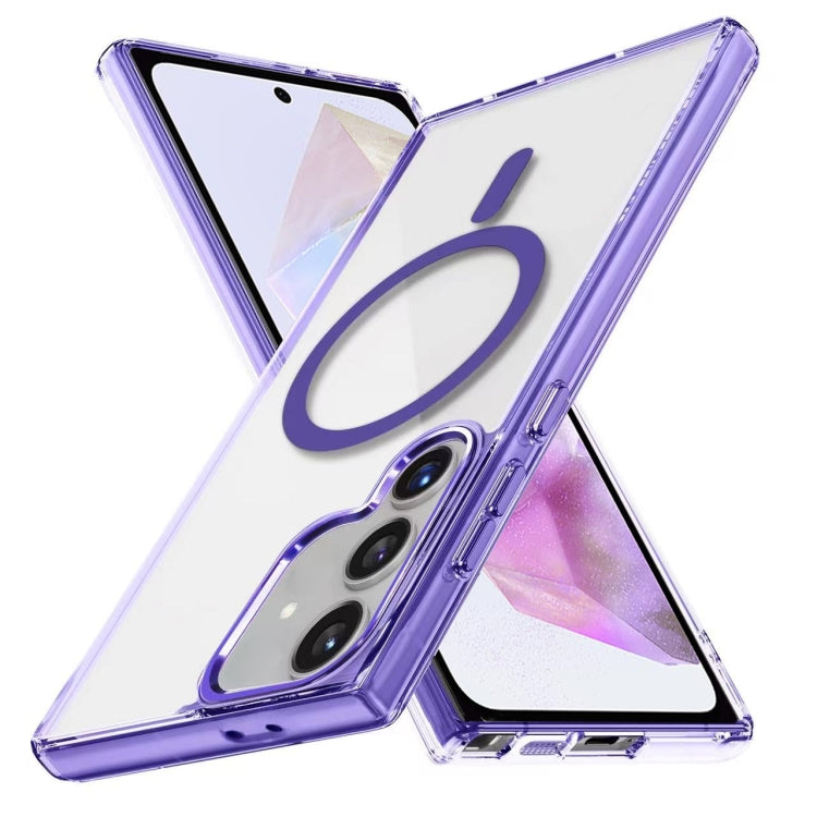 For Samsung Galaxy A35 5G Ice Color Magnetic Series TPU Hybrid Acrylic Magsafe Phone Case