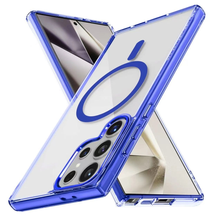 For Samsung Galaxy S24 Ultra 5G Ice Color Magnetic Series TPU Hybrid Acrylic Magsafe Phone Case
