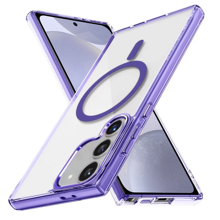 For Samsung Galaxy S24+ 5G Ice Color Magnetic Series TPU Hybrid Acrylic Magsafe Phone Case