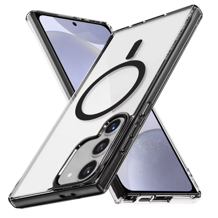 For Samsung Galaxy S24+ 5G Ice Color Magnetic Series TPU Hybrid Acrylic Magsafe Phone Case