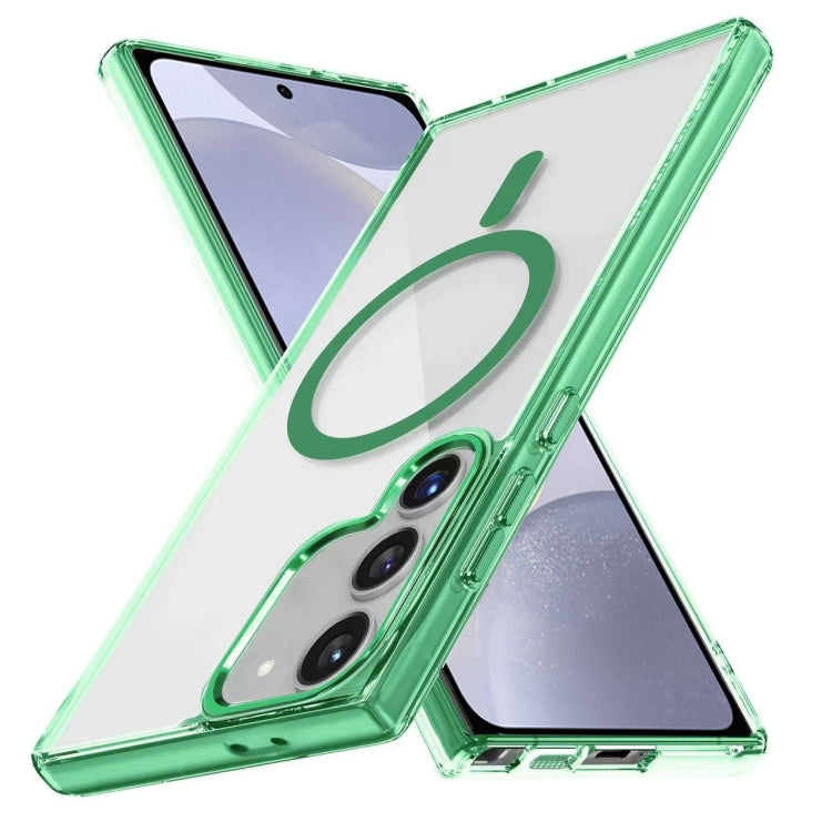 For Samsung Galaxy S24+ 5G Ice Color Magnetic Series TPU Hybrid Acrylic Magsafe Phone Case