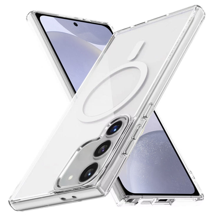 For Samsung Galaxy S24+ 5G Ice Color Magnetic Series TPU Hybrid Acrylic Magsafe Phone Case
