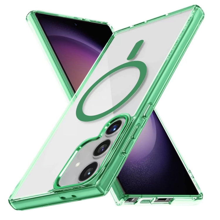 For Samsung Galaxy S23 FE 5G Ice Color Magnetic Series TPU Hybrid Acrylic Magsafe Phone Case
