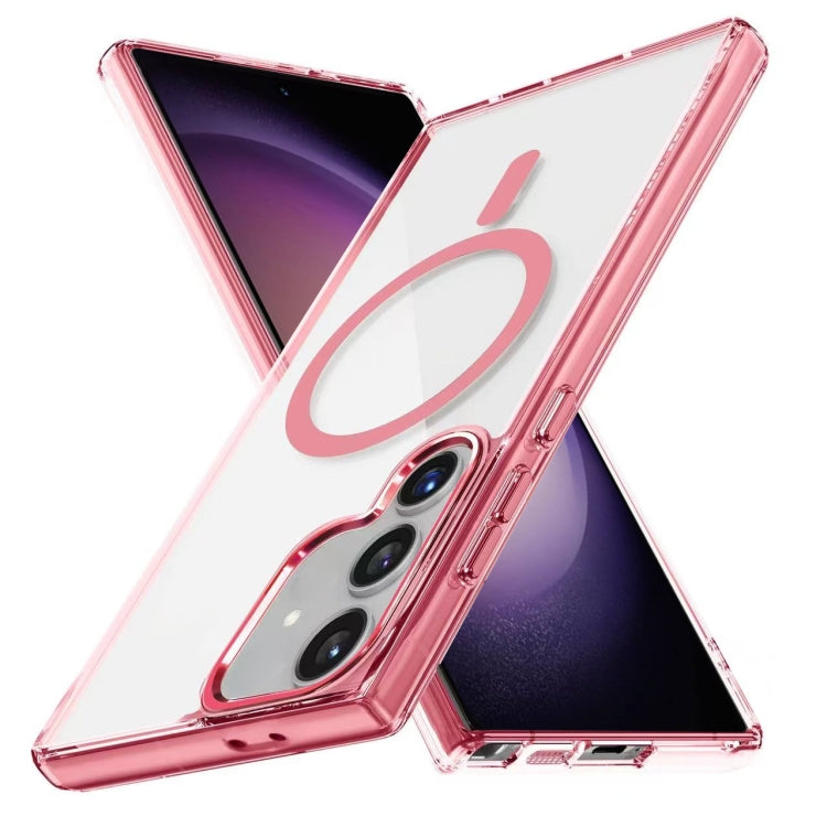 For Samsung Galaxy S23 FE 5G Ice Color Magnetic Series TPU Hybrid Acrylic Magsafe Phone Case
