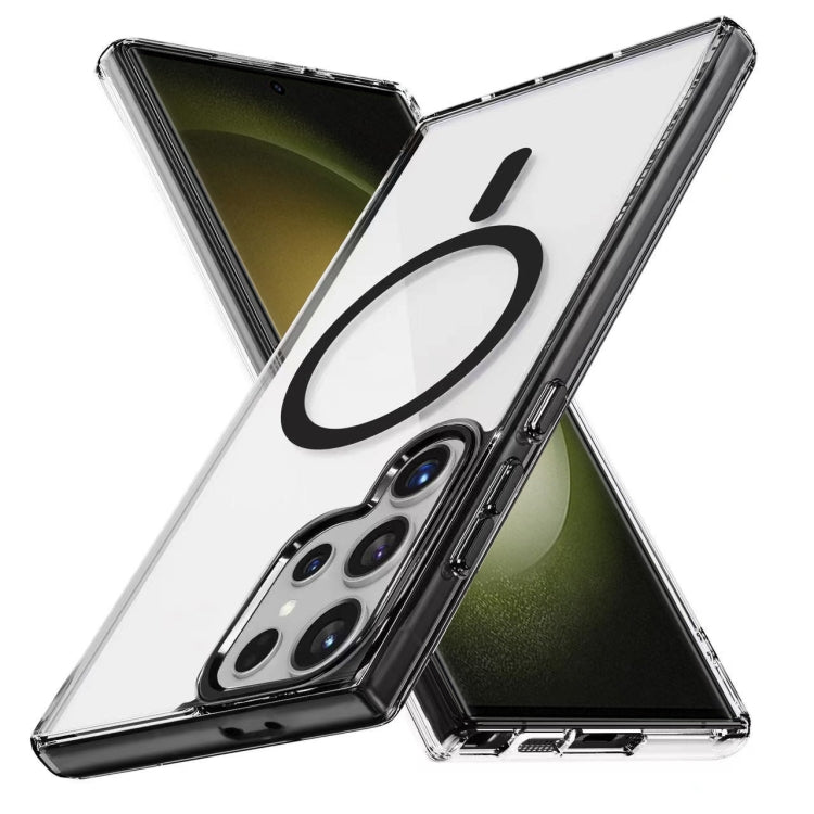 For Samsung Galaxy S23 Ultra 5G Ice Color Magnetic Series TPU Hybrid Acrylic Magsafe Phone Case