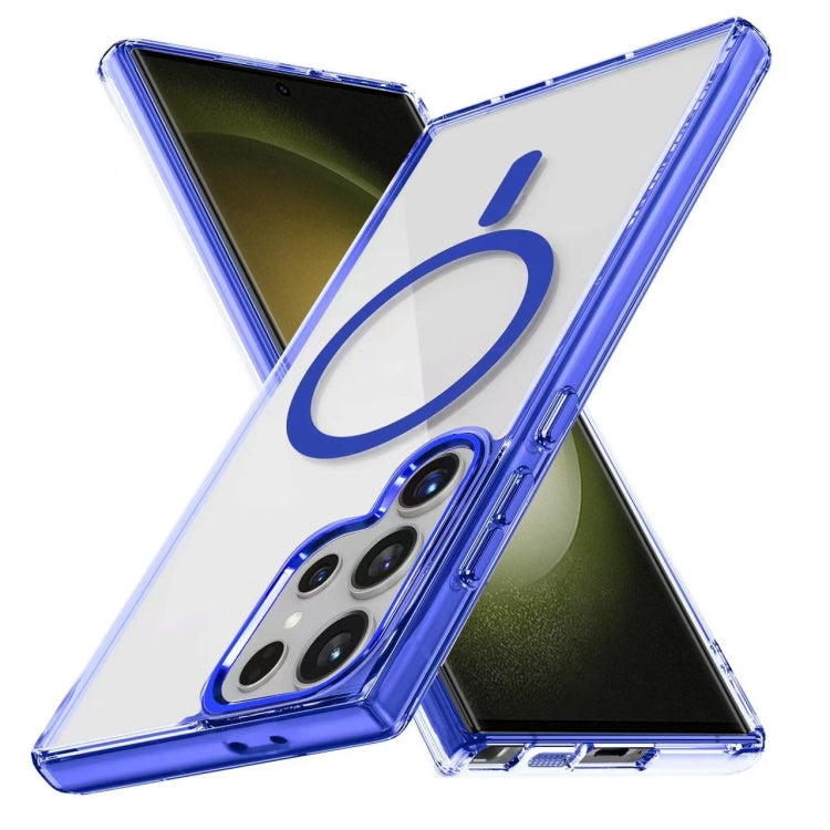 For Samsung Galaxy S23 Ultra 5G Ice Color Magnetic Series TPU Hybrid Acrylic Magsafe Phone Case