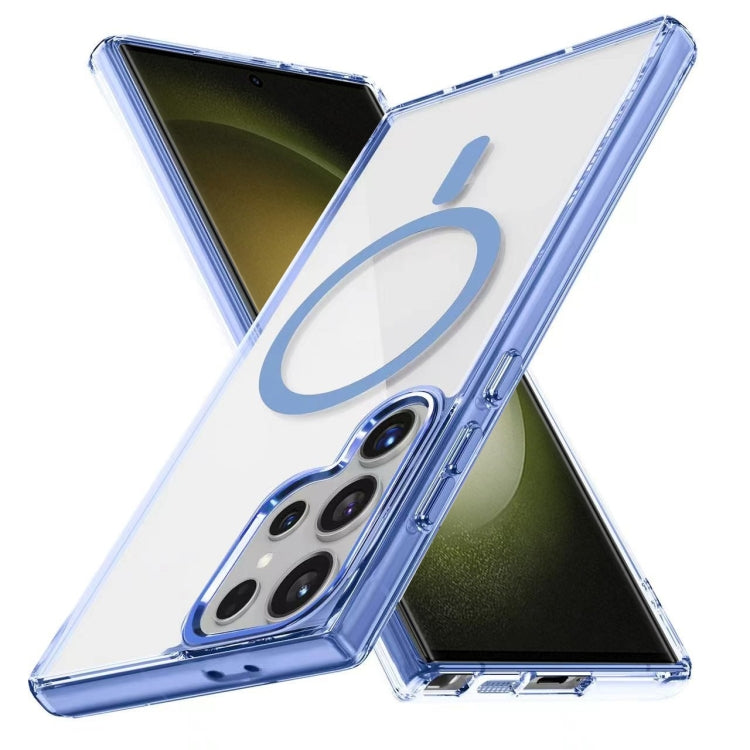 For Samsung Galaxy S23 Ultra 5G Ice Color Magnetic Series TPU Hybrid Acrylic Magsafe Phone Case