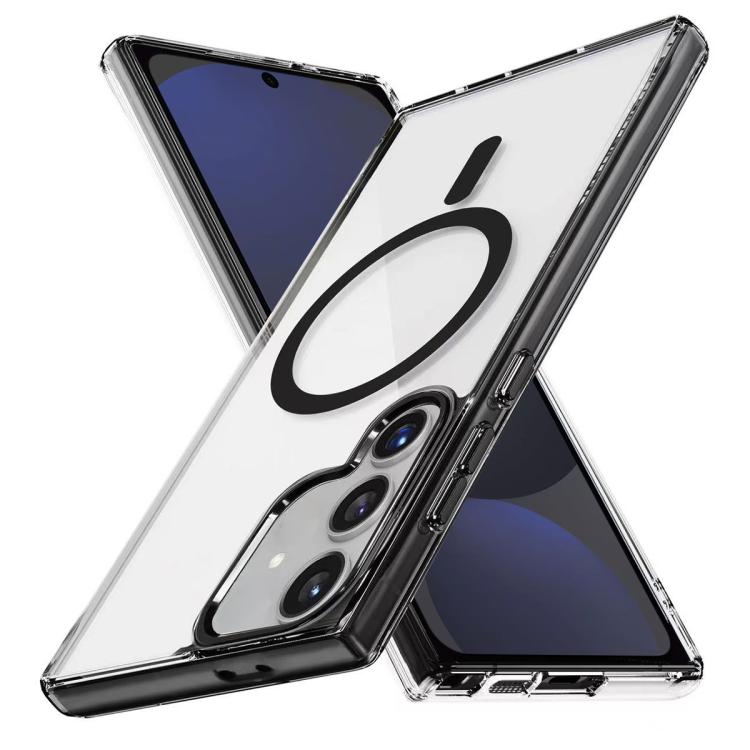 For Samsung Galaxy S24 FE 5G Ice Color Magnetic Series TPU Hybrid Acrylic Magsafe Phone Case