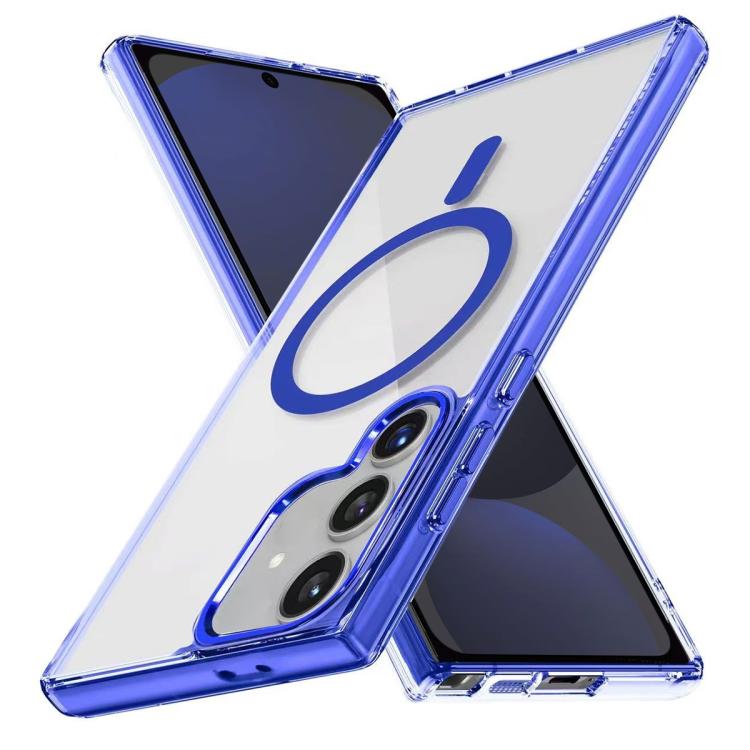 For Samsung Galaxy S24 FE 5G Ice Color Magnetic Series TPU Hybrid Acrylic Magsafe Phone Case