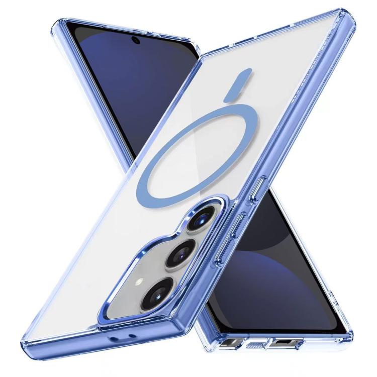 For Samsung Galaxy S24 FE 5G Ice Color Magnetic Series TPU Hybrid Acrylic Magsafe Phone Case