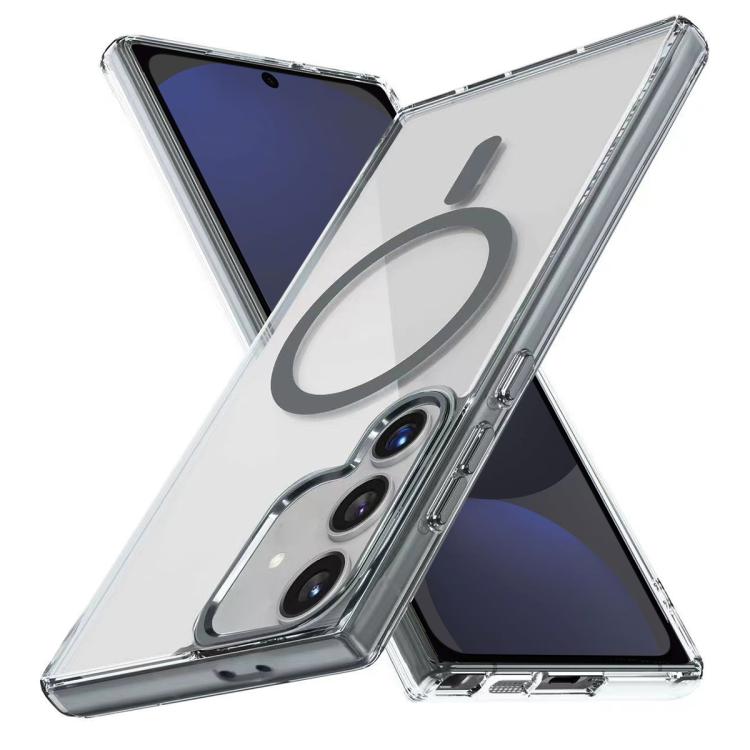 For Samsung Galaxy S24 FE 5G Ice Color Magnetic Series TPU Hybrid Acrylic Magsafe Phone Case