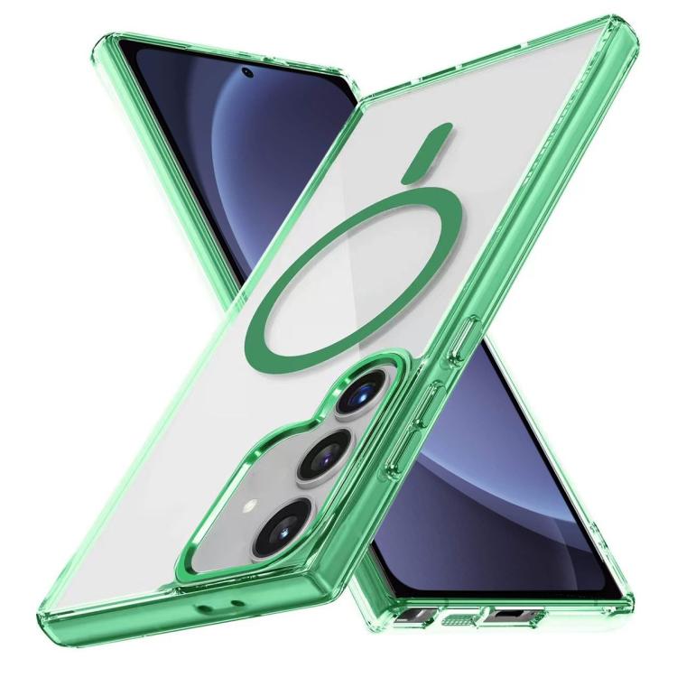 For Samsung Galaxy S25 5G Ice Color Magnetic Series TPU Hybrid Acrylic Magsafe Phone Case