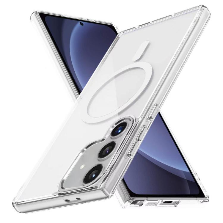 For Samsung Galaxy S25 5G Ice Color Magnetic Series TPU Hybrid Acrylic Magsafe Phone Case