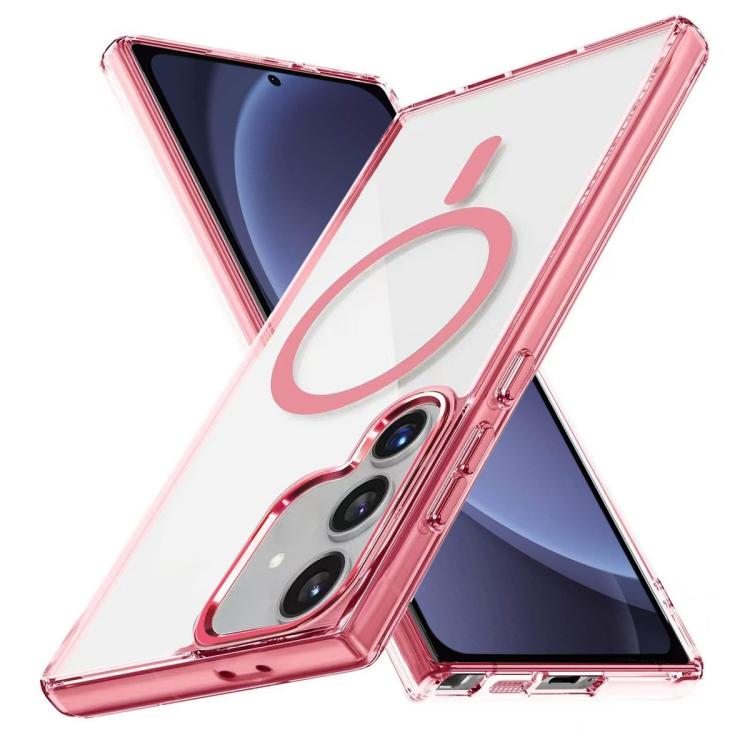 For Samsung Galaxy S25 5G Ice Color Magnetic Series TPU Hybrid Acrylic Magsafe Phone Case