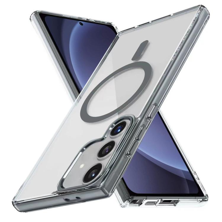 For Samsung Galaxy S25 5G Ice Color Magnetic Series TPU Hybrid Acrylic Magsafe Phone Case