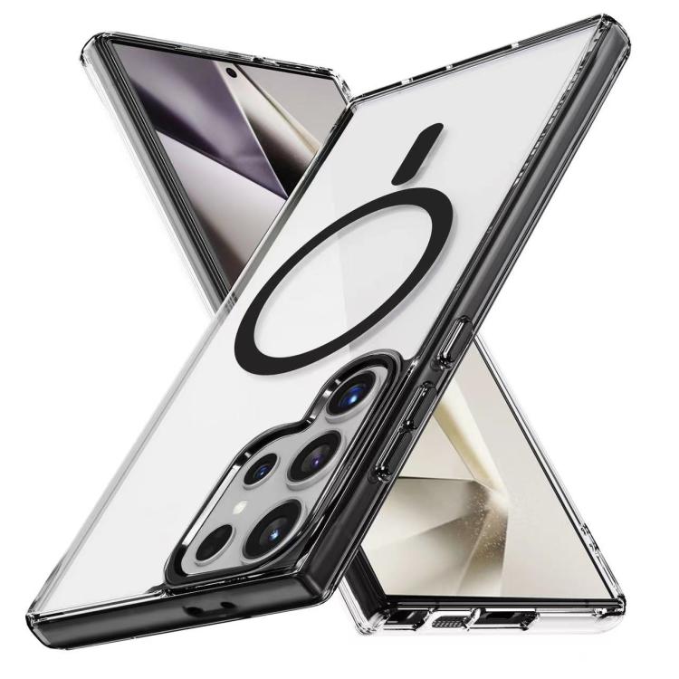 For Samsung Galaxy S25 Ultra 5G Ice Color Magnetic Series TPU Hybrid Acrylic Magsafe Phone Case