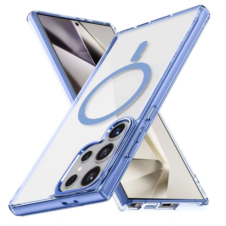 For Samsung Galaxy S25 Ultra 5G Ice Color Magnetic Series TPU Hybrid Acrylic Magsafe Phone Case