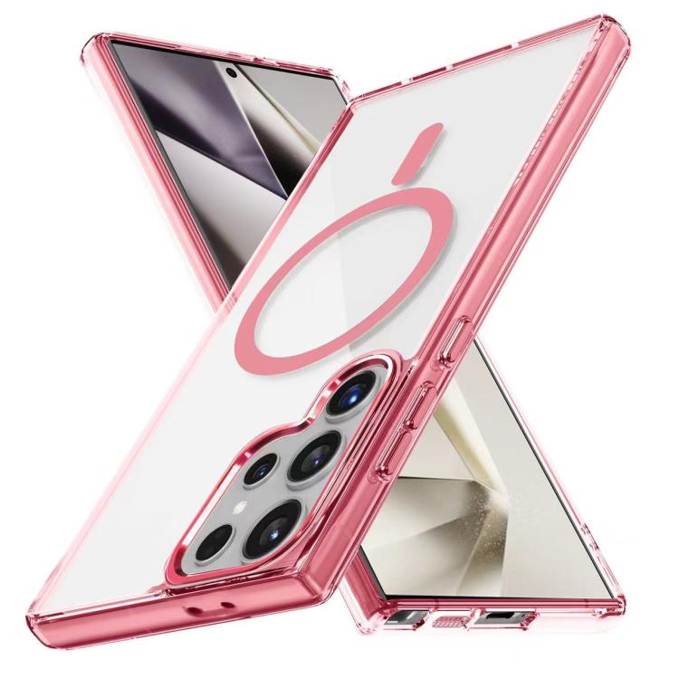 For Samsung Galaxy S25 Ultra 5G Ice Color Magnetic Series TPU Hybrid Acrylic Magsafe Phone Case
