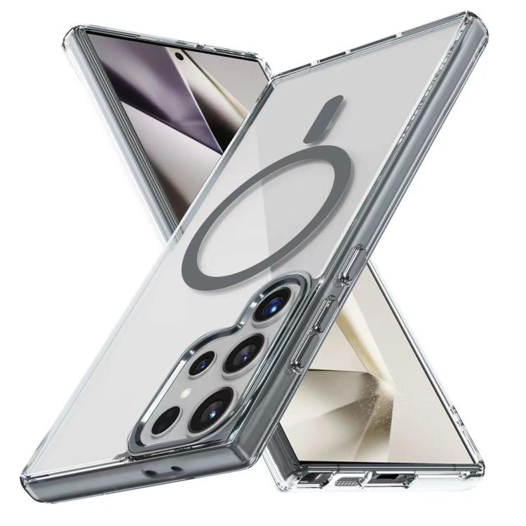 For Samsung Galaxy S25 Ultra 5G Ice Color Magnetic Series TPU Hybrid Acrylic Magsafe Phone Case