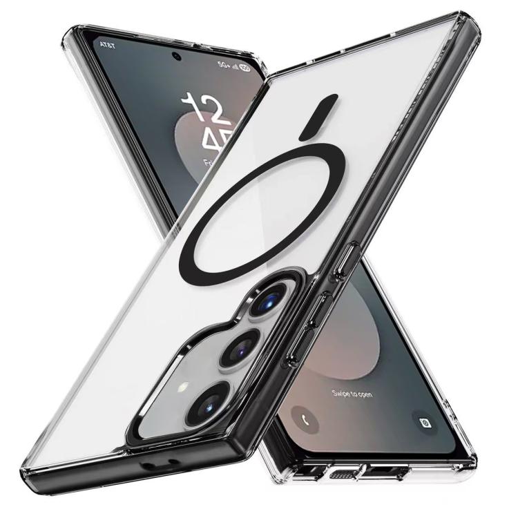 For Samsung Galaxy S25 FE 5G Ice Color Magnetic Series TPU Hybrid Acrylic Magsafe Phone Case