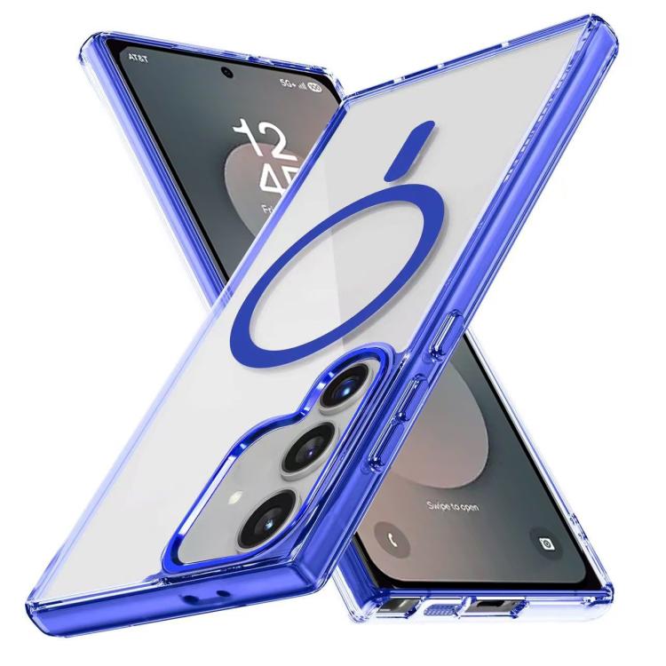 For Samsung Galaxy S25 FE 5G Ice Color Magnetic Series TPU Hybrid Acrylic Magsafe Phone Case