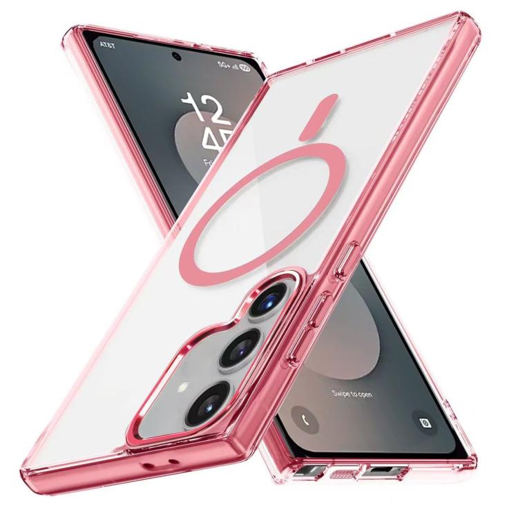 For Samsung Galaxy S25 FE 5G Ice Color Magnetic Series TPU Hybrid Acrylic Magsafe Phone Case
