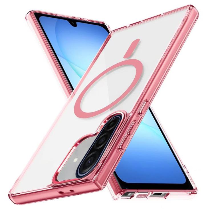 For Samsung Galaxy A17 Ice Color Magnetic Series TPU Hybrid Acrylic Magsafe Phone Case