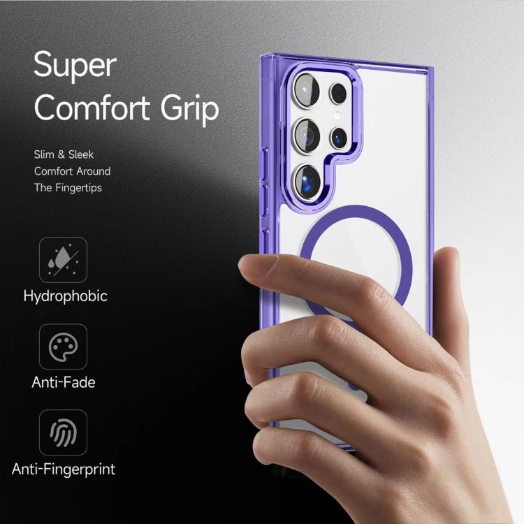 For Samsung Galaxy S25 FE 5G Ice Color Magnetic Series TPU Hybrid Acrylic Magsafe Phone Case