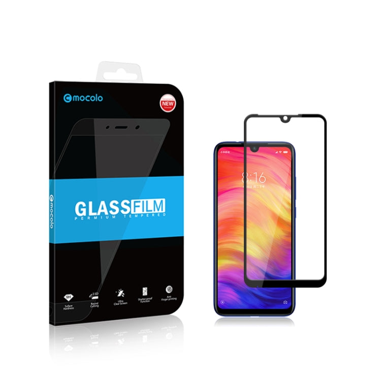 mocolo 0.33mm 9H 2.5D Full Glue Tempered Glass Film for Redmi Note7/ Redmi Note7 Pro(Black)