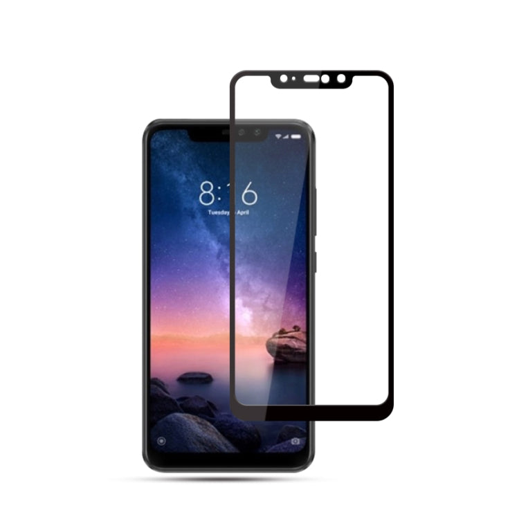 mocolo 0.33mm 9H 2.5D Full Glue Tempered Glass Film for Redmi Note6 Pro(Black)