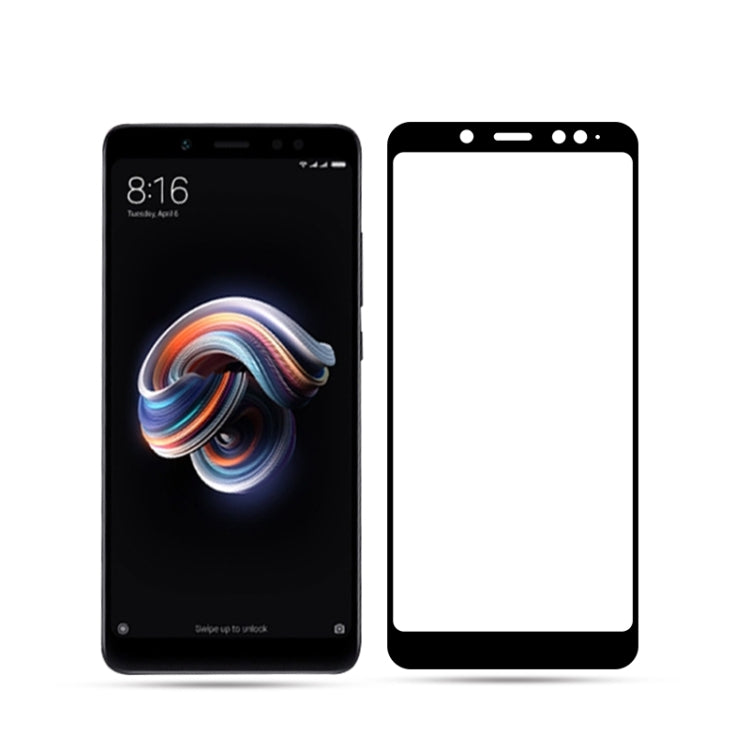 mocolo 0.33mm 9H 2.5D Full Glue Tempered Glass Film for Xiaomi Redmi Note5 Pro(Black)