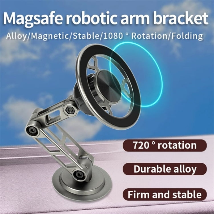 G188 Aluminum Alloy Adjustable Cellphone Stand Car Dashboard Magnetic Phone Holder