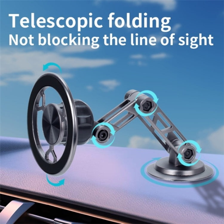 G188 Aluminum Alloy Adjustable Cellphone Stand Car Dashboard Magnetic Phone Holder