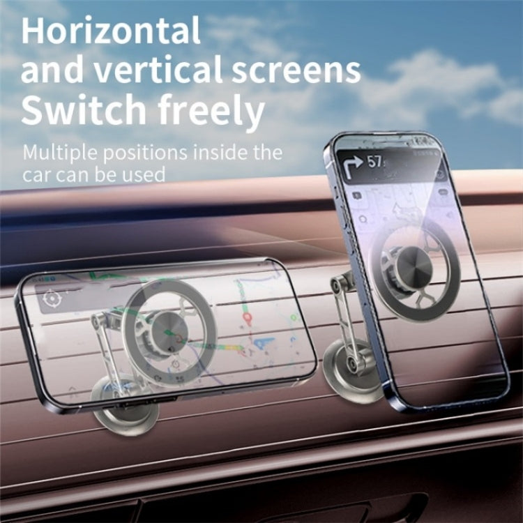 G188 Aluminum Alloy Adjustable Cellphone Stand Car Dashboard Magnetic Phone Holder