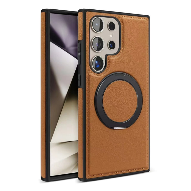 For Samsung Galaxy S24 Ultra 5G Yashi 360 Degree Rotating MagSafe Bracket Phone Case