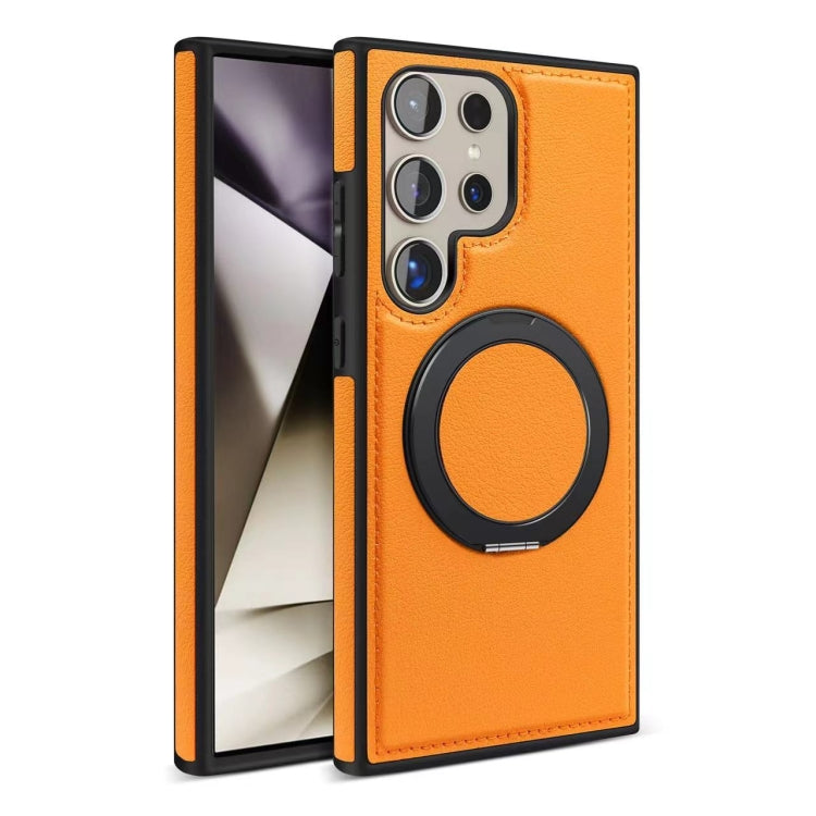 For Samsung Galaxy S24 Ultra 5G Yashi 360 Degree Rotating MagSafe Bracket Phone Case