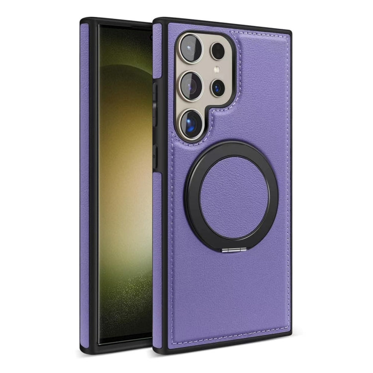 For Samsung Galaxy S23 Ultra 5G Yashi 360 Degree Rotating MagSafe Bracket Phone Case