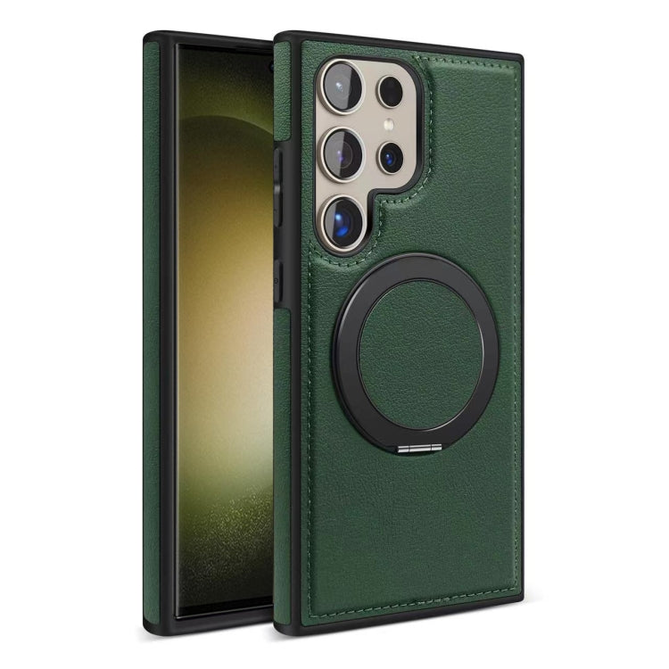 For Samsung Galaxy S23 Ultra 5G Yashi 360 Degree Rotating MagSafe Bracket Phone Case