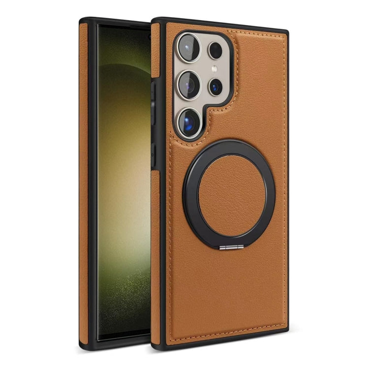 For Samsung Galaxy S23 Ultra 5G Yashi 360 Degree Rotating MagSafe Bracket Phone Case