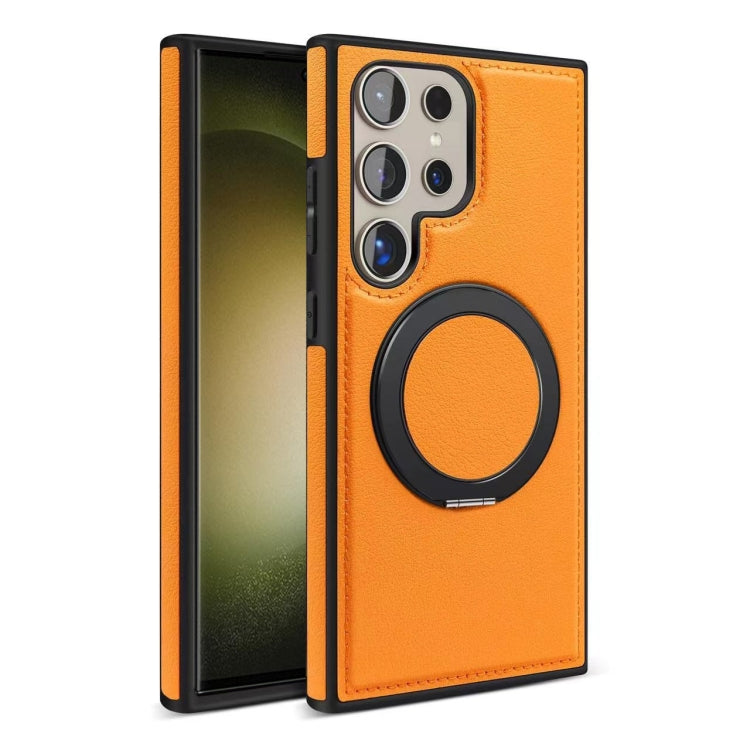 For Samsung Galaxy S23 Ultra 5G Yashi 360 Degree Rotating MagSafe Bracket Phone Case
