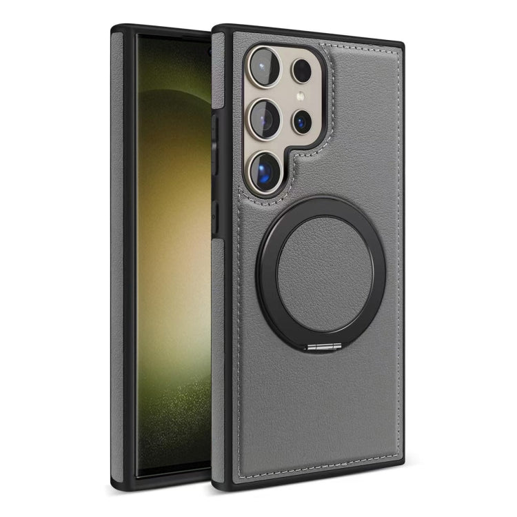 For Samsung Galaxy S23 Ultra 5G Yashi 360 Degree Rotating MagSafe Bracket Phone Case