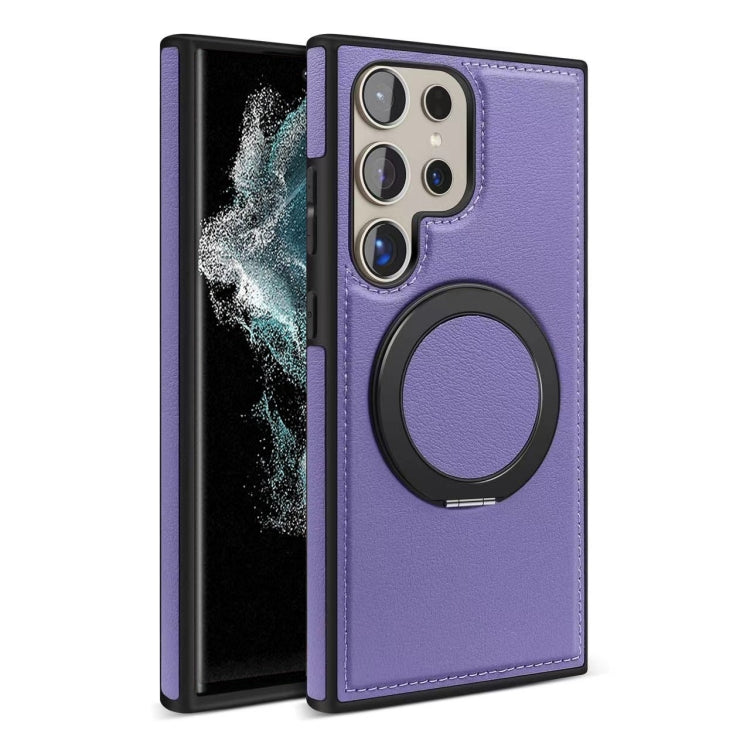 For Samsung Galaxy S22 Ultra 5G Yashi 360 Degree Rotating MagSafe Bracket Phone Case