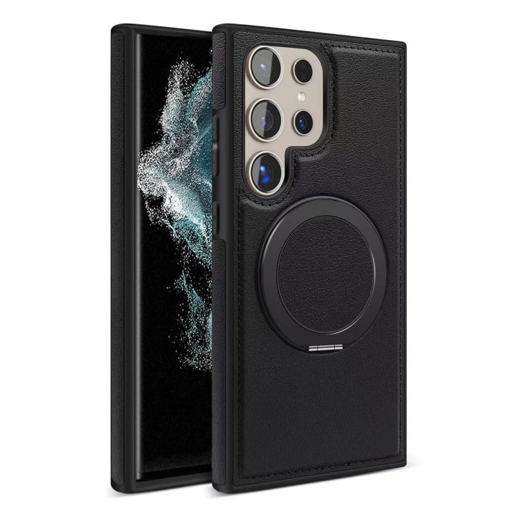 For Samsung Galaxy S22 Ultra 5G Yashi 360 Degree Rotating MagSafe Bracket Phone Case