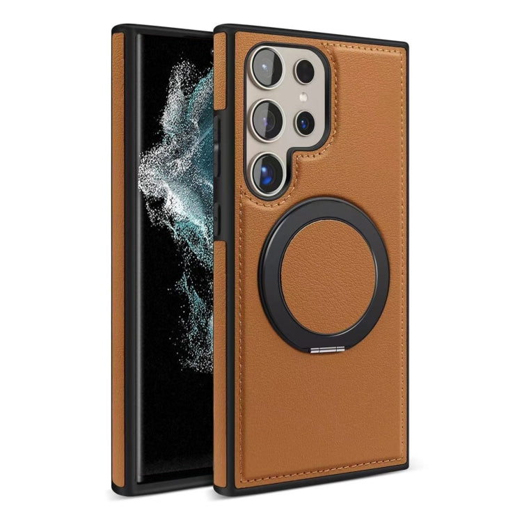 For Samsung Galaxy S22 Ultra 5G Yashi 360 Degree Rotating MagSafe Bracket Phone Case