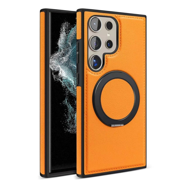 For Samsung Galaxy S22 Ultra 5G Yashi 360 Degree Rotating MagSafe Bracket Phone Case