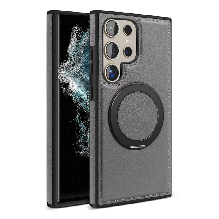 For Samsung Galaxy S22 Ultra 5G Yashi 360 Degree Rotating MagSafe Bracket Phone Case
